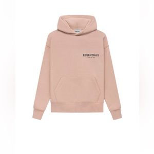 Fear of God Essentials Kids Pullover Hoodie in Matte Blush